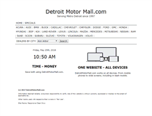 Tablet Screenshot of detroitmotormall.com